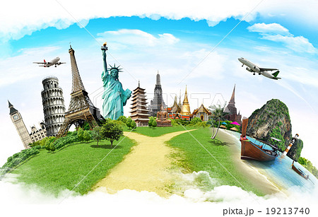 Travel the world monument concept Travel the world monument concept 19213740