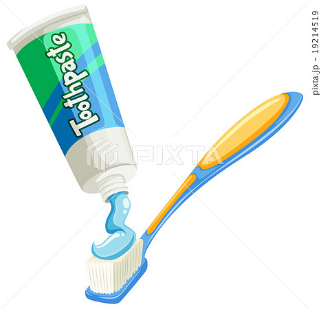 Toothpaste on the the toothbrush 19214519