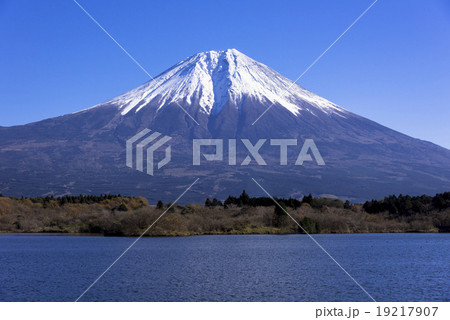 朝霧高原の田貫湖より富士山 19217907