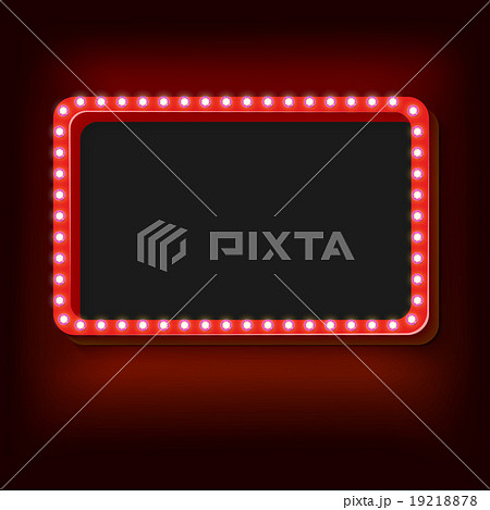 Night retro background with lights 19218878