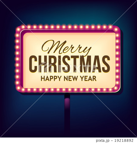 Congratulation to Christmas with Night retro 19218892