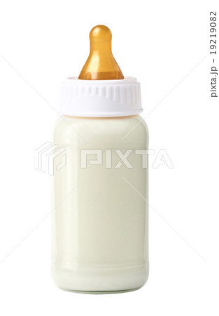 baby milk bottle isolated on white 19219082