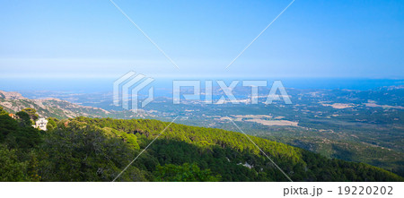 Panoramic coastal landscape of Corsica island 19220202
