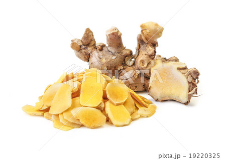Cassumunar ginger on white background. 19220325