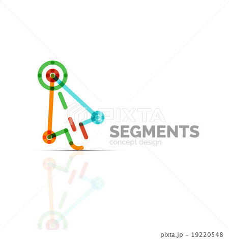 Arrow icon vector logo. Company branding element 19220548