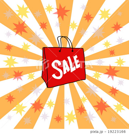 バーゲンセールの紙袋のイラスト 19223166