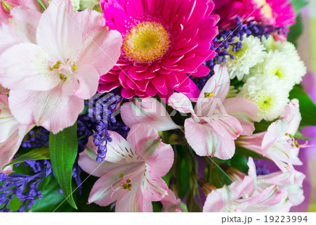flower bouquet with a lot of different flowers 19223994