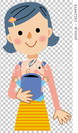 抱っこ紐で抱っこ 抱っこ紐で抱っこ 19224454