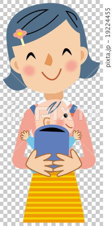 抱っこ紐で抱っこ 19224455