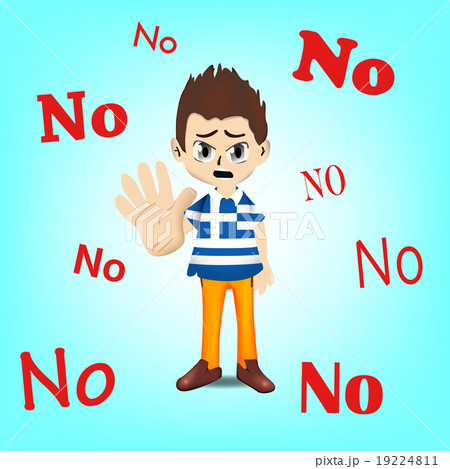 Greece man character showing his den 19224811