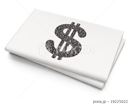 Banking concept: Dollar on Blank Newspaper 19225022