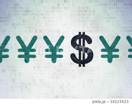 Banking concept: dollar icon on Digital Paper 19225023