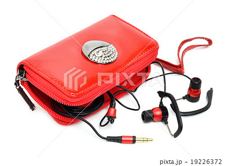 Mobile phone bag and headphones Mobile phone bag and headphones 19226372