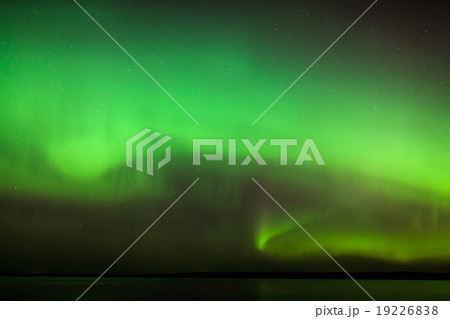 Northern lights over lake in finland Northern lights over lake in finland 19226838