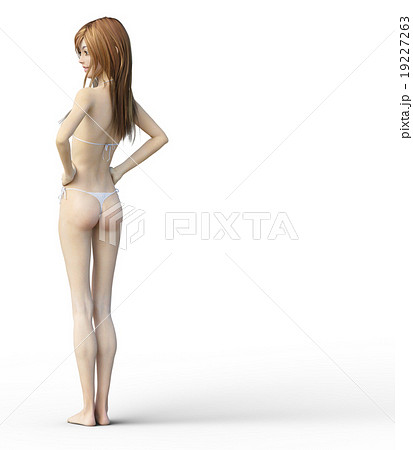 ビューティー　ダイエット　perming3DCGイラスト素材 19227263