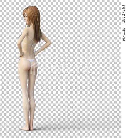 ビューティー　ダイエット　perming3DCGイラスト素材 19227263