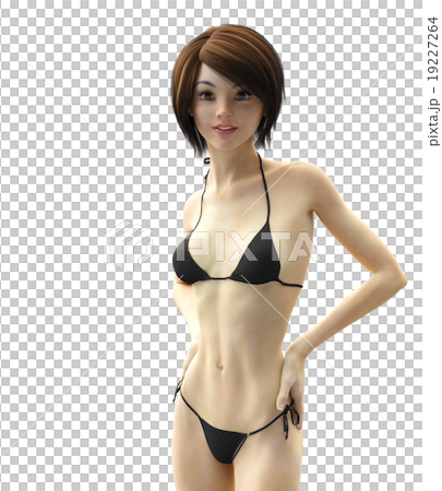 Beauty diet perming3DCG illustration material Beauty diet perming3DCG illustration material 19227264