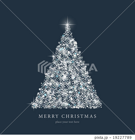 Christmas tree from light vector background 19227789