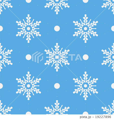 Red seamless snowflake pattern. Vector 19227896