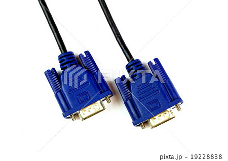VGA cable on white background, isolated 19228838