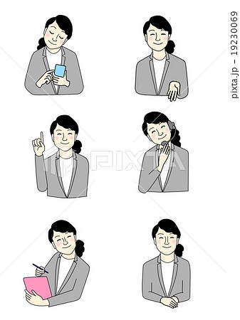 女性 案内などのポーズ 制服 スーツ 女性 案内などのポーズ 制服 スーツ 19230069