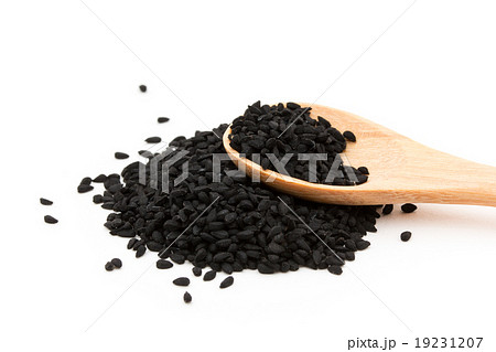 ブラッククミンシード Black Cumin Seedsの写真素材