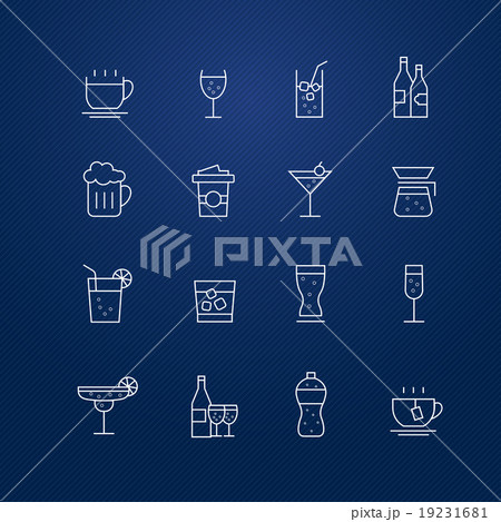 Beverage vector thin vector thin line symbol icon Beverage vector thin vector thin line symbol icon 19231681
