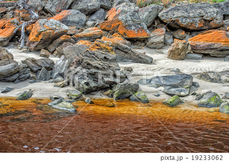 white sand iron yellow river in Australia white sand iron yellow river in Australia 19233062