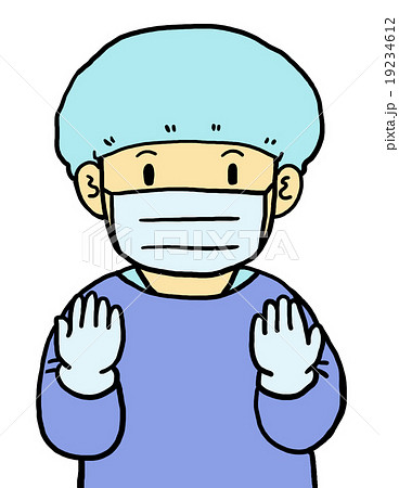 ガウンテクニックのイラスト素材