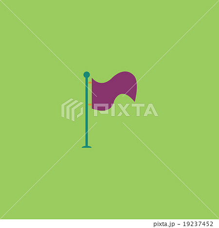 Flag icon. Location marker symbol. Flat design Flag icon. Location marker symbol. Flat design 19237452