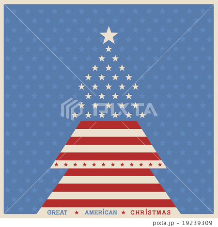 American christmas tree poster background 19239309