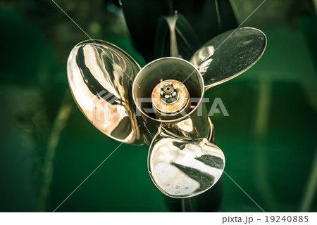 two boat engine with propeller details shot two boat engine with propeller details shot 19240885