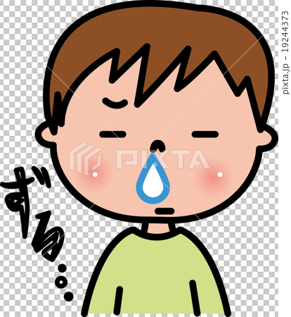 子供の鼻水　風邪の症状 19244373