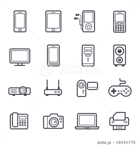 Technology and Devices Vector Bold Stroke Icon Technology and Devices Vector Bold Stroke Icon 19245770