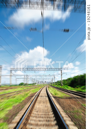 View on summer railroad 19248161