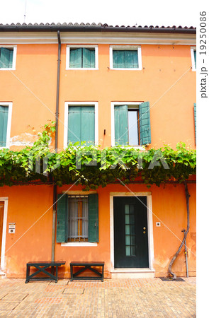 orange color house building orange color house building 19250086