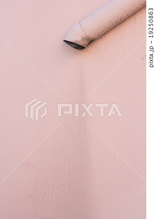 Rain Gutter Downpipe on a pink background 19250863
