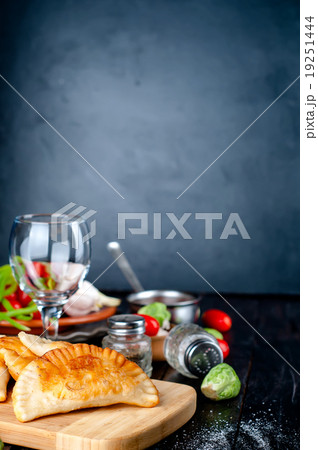 Fresh baked  pasties  19251444