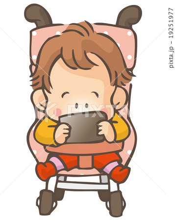 小さい頃からスマホのイラスト素材 小さい頃からスマホのイラスト素材