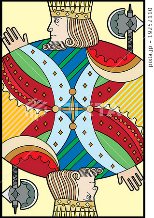 Single playing cards vector: King Diamonds Single playing cards vector: King Diamonds 19252110