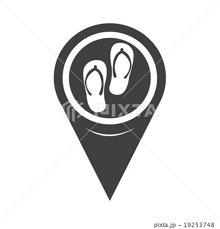 Map Pointer Slippers Icon 19253748