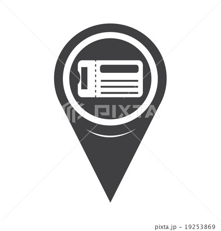 Map Pointer Ticket Icon Map Pointer Ticket Icon 19253869