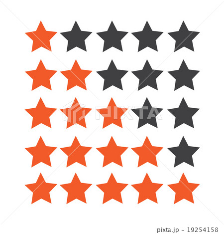 Rating stars icon 19254158