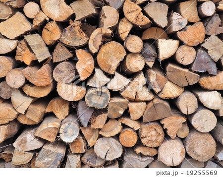 Background of dry chopped firewood logs in a pile. Background of dry chopped firewood logs in a pile. 19255569