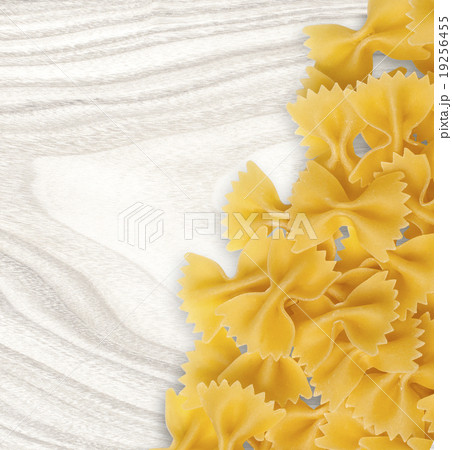 Farfalle pasta dry 19256455