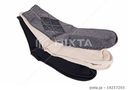 Man's socks isolated on white background Man's socks isolated on white background 19257203
