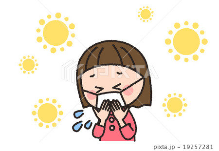 女の子　花粉症 19257281