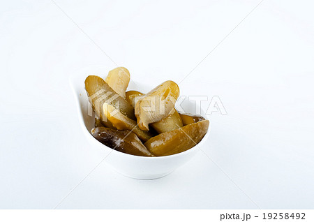 pickled cucumbers on plate pickled cucumbers on plate 19258492