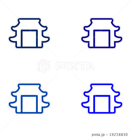 Sticker assembly Japanese arch  19258830