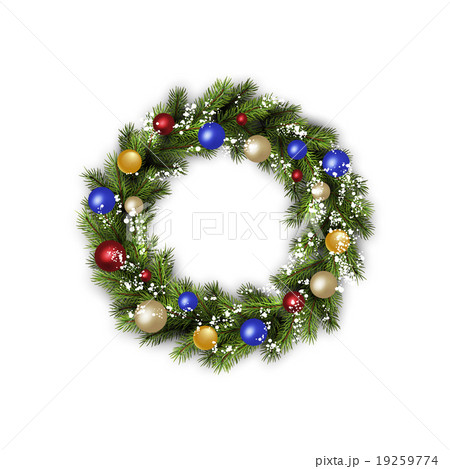 Traditional Christmas wreath 19259774